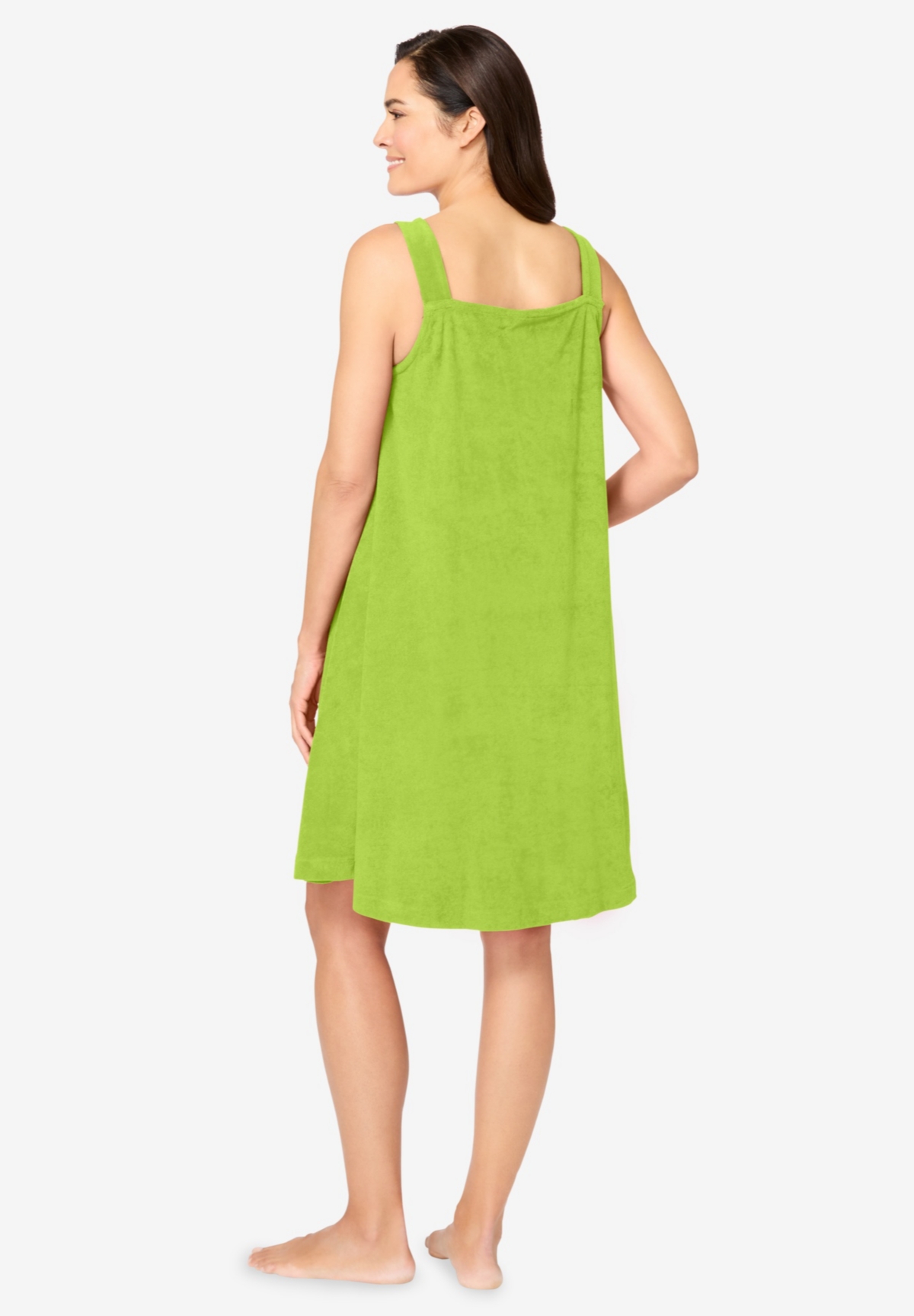 Dreams & Co. Plus Size Sleeveless Terry Lounger