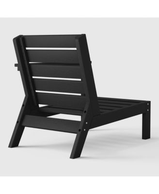 Outdoor Patio HDPE Right Arm Facing Deep Seating Corner Chair