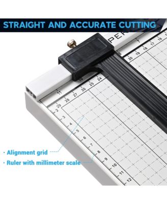 15" Cut Length B4 Paper Cutter Guillotine 12 Sheet Cutting Machine Photo Trimmer