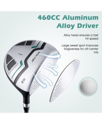 11 Pieces Complete Golf Club Package Set-Green