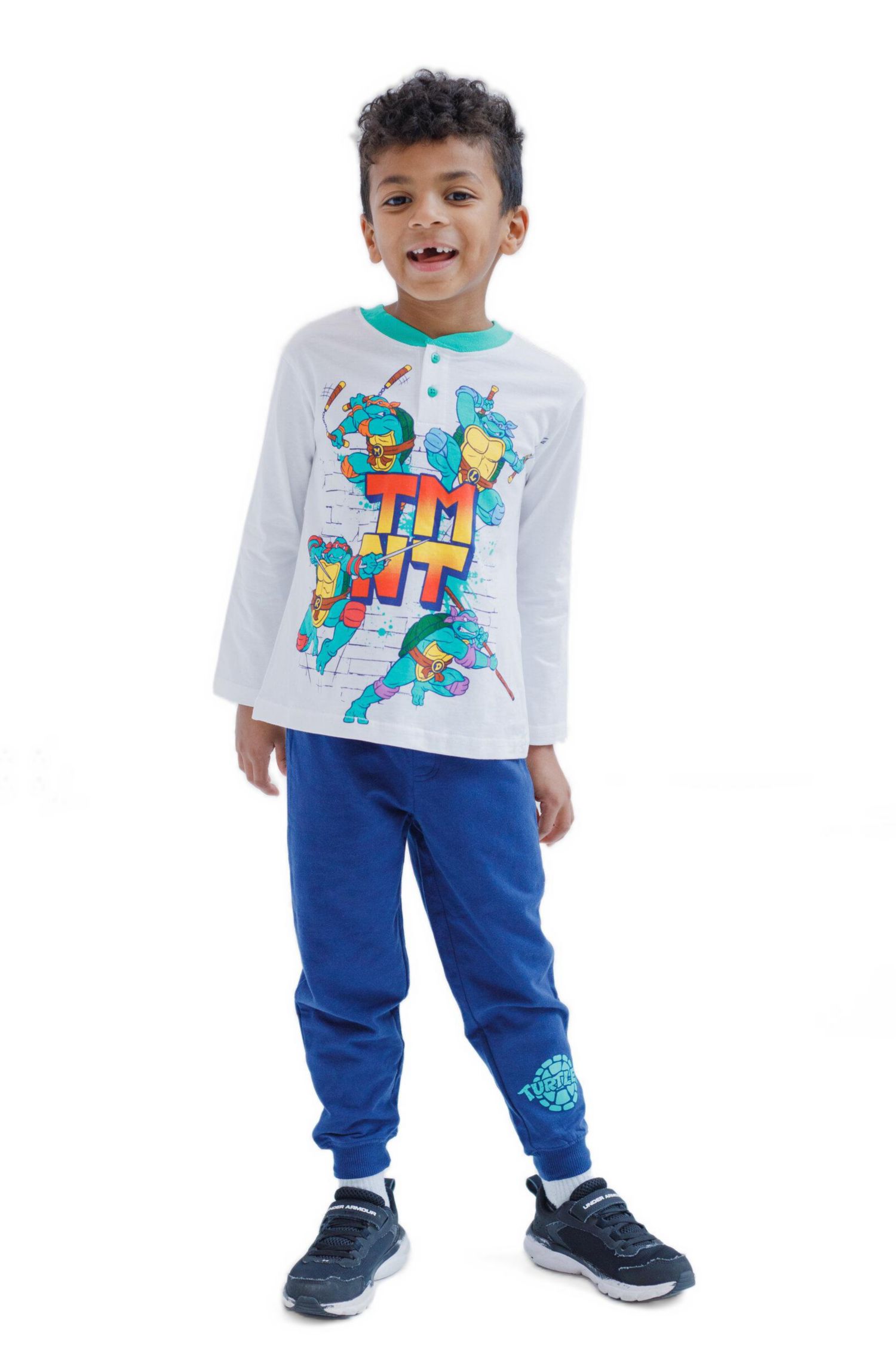 Boys (6-12) Henley T-Shirt and French Terry Pants Outfit Set