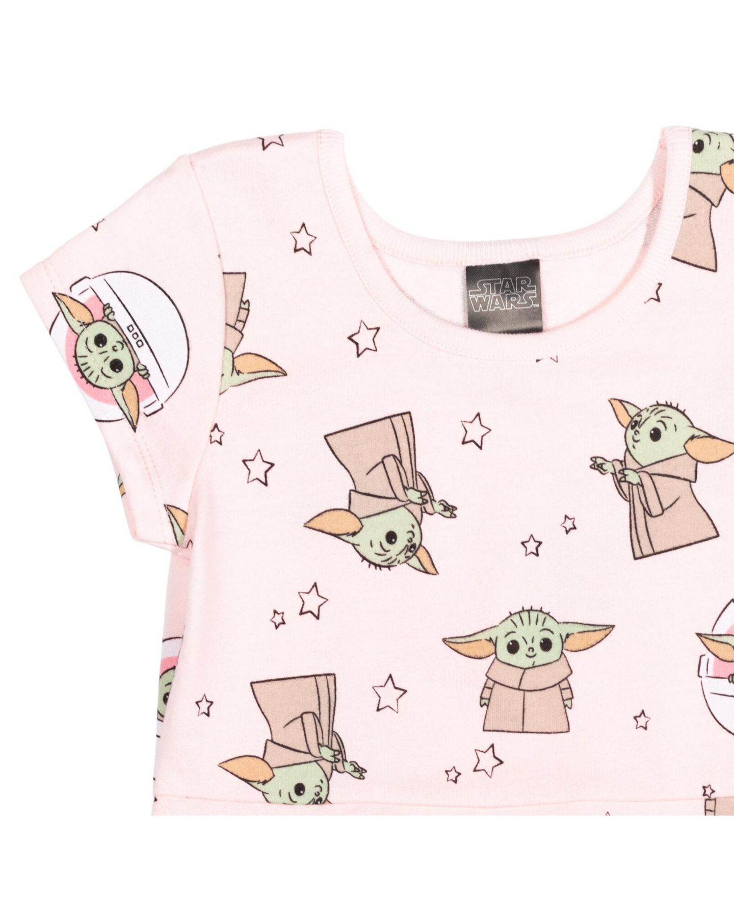 Платье Star Wars Yoda French Terry Skater Dress to для девочек, цвет: Розовый — фото 7