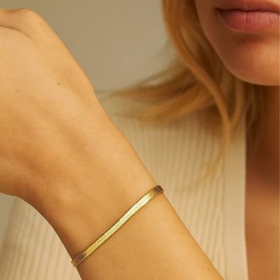 Chic Adjustable Gold Snake Chain Bracelet