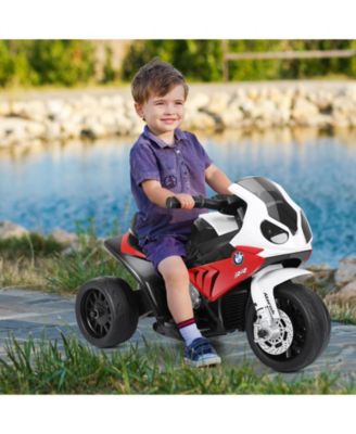 6V Kids 3 Wheels Riding BMW Licensed Electric Motorcycle-Red