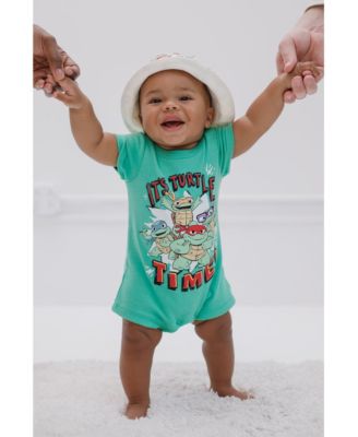 Baby Boys Donatello Raphael Leonardo Romper and Bucket Sun Hat