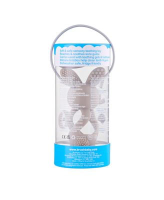 Bobbie Bunny Baby Teether Toy Cappuccino Grey | Twist & Bounce Teething Toy