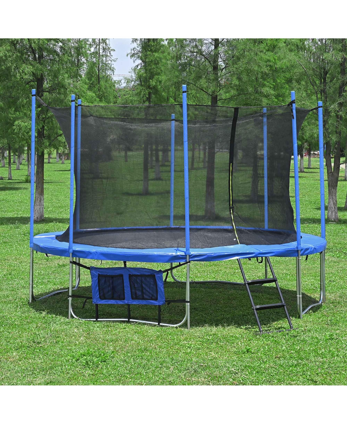 Yescom 39" Trampoline Ladder 2 Step Wide Anti Skid for Kid Outdoor 12 to 15 Ft Bounce