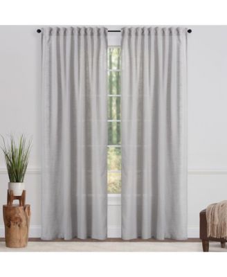 Premium 2-Panel Soft Textured Semi Sheer Curtains