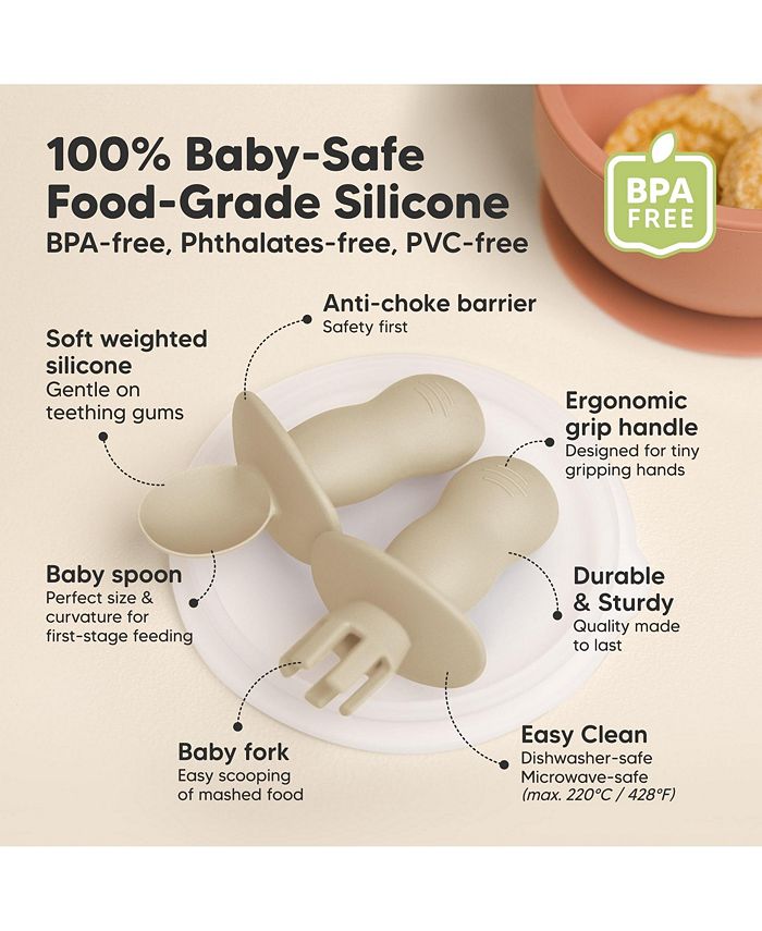 Keababies 3pk Prep Baby Spoons - Desert