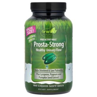 Irwin Naturals Pro-Active Male Prosta-Strong Healthy Urinary Flow - 180 ...