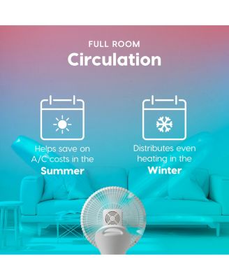 WOOZOO Fan, Pedestal Standing Fan with Remote, 360 Oscillating Fan, 12 Speeds, Low Noise, 8h Timer, Height Adjustable, White/Gray