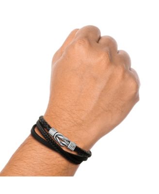 Stainless Steel (316L) Knot 3-Row Bracelet