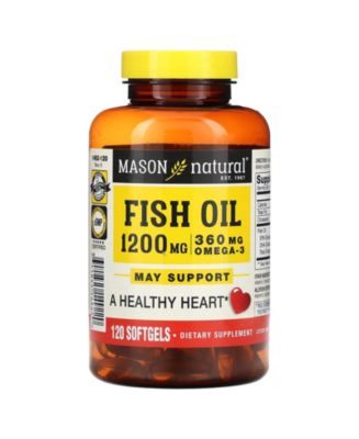 Mason Natural Fish Oil 1 200 mg - 120 Softgels - Macy's