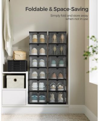 Stackable Shoe Boxes for Efficient and Customizable Footwear Storage Solutions