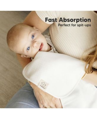 5pk Quin Baby Burp Cloths for Boys, Girls, Large Absorbent Cotton Burping Cloths for Babies, Newborns