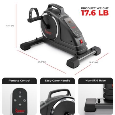 SMART Motorized Under Desk Elliptical, Bluetooth with Free SunnyFit App