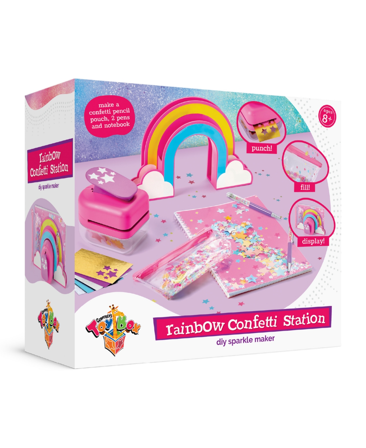 Geoffrey's Toy Box Diy Rainbow Confetti Station Sparkle Maker Kit In No Color