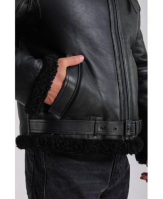 Men's Premium Black Sheepskin Jacket