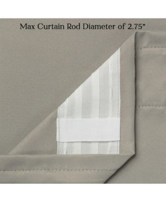 Premium 2-Panel Solid Contemporary Room Darkening Curtains - 3-in-1 Back Tab, Rod Pocket, Ring Tab  - for Windows Living Room Bedroom - Room Darkening Drapes 52 x 108 Inches - Garnet