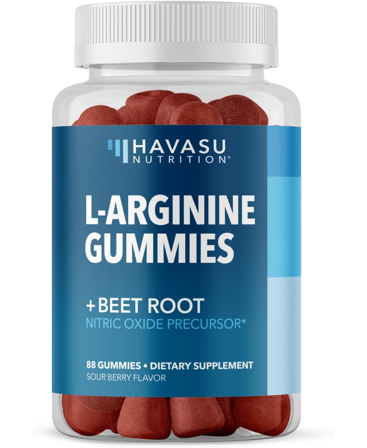 L-Arginine Gummies, Berry, Havasu Nutrition, 88ct