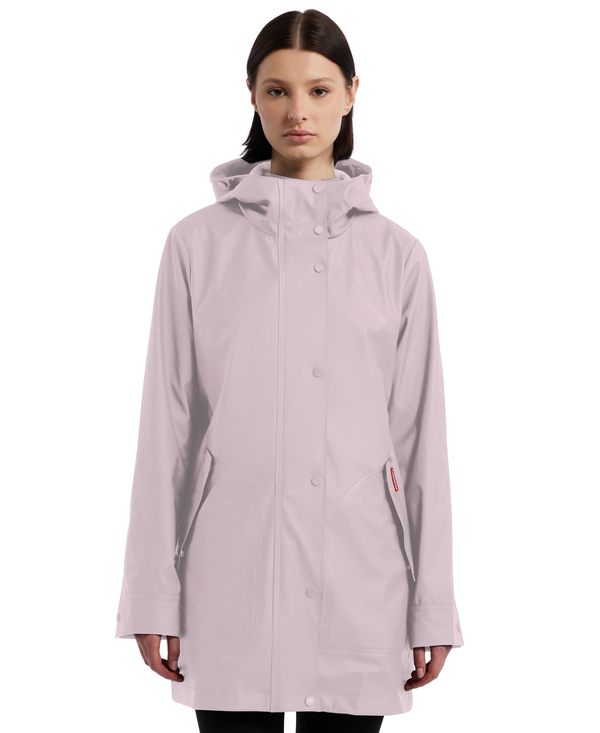 Hunter Women's Hooded Rubberized Waterproof Rain Coat