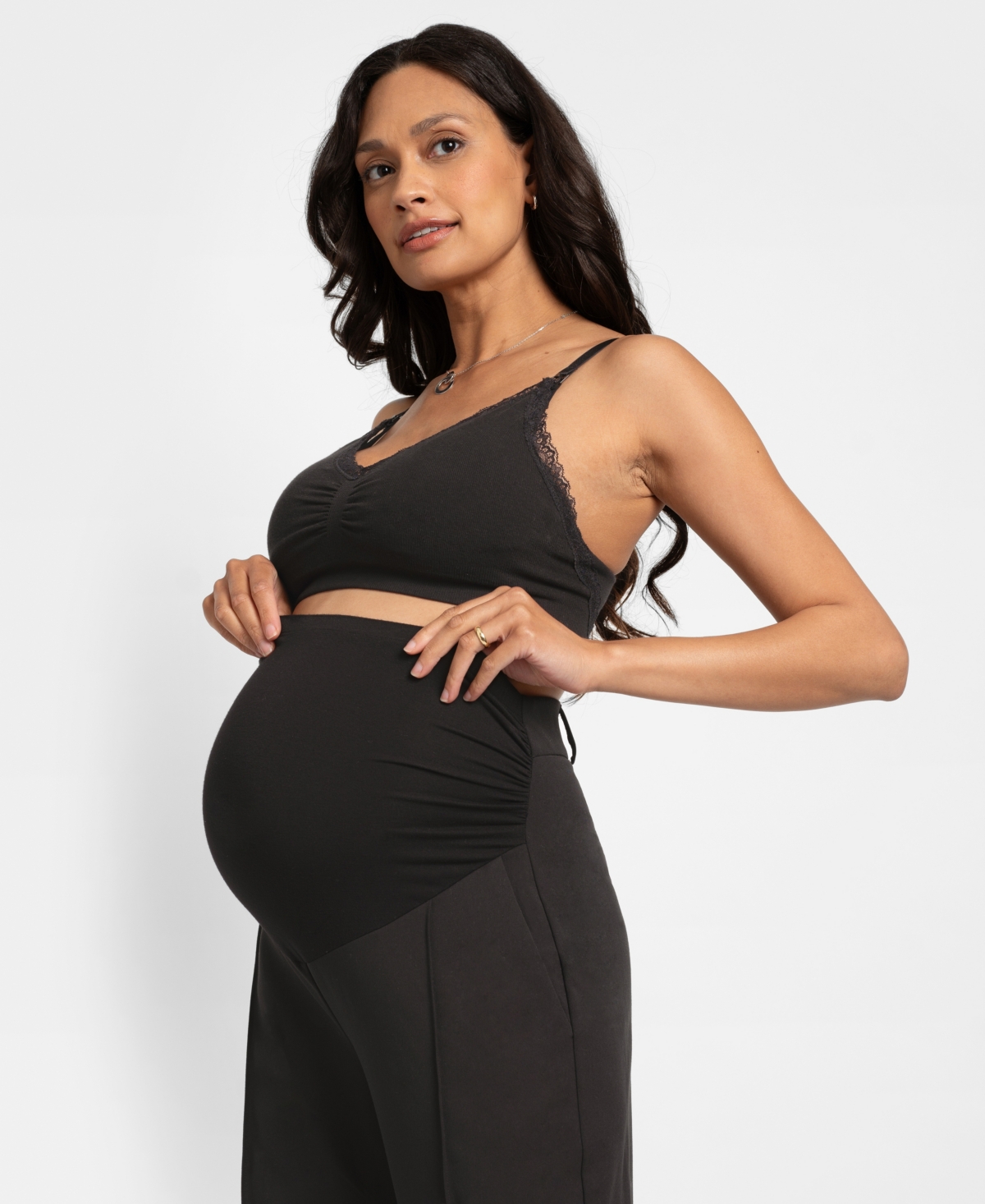 SERAPHINE WOMEN'S OVER BUMP BOOT CUT MATERNITY TROUSERS 