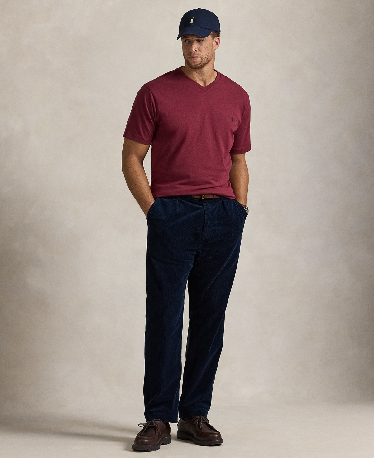 Polo Ralph Lauren Men's Big & Tall Jersey V-Neck T-Shirt