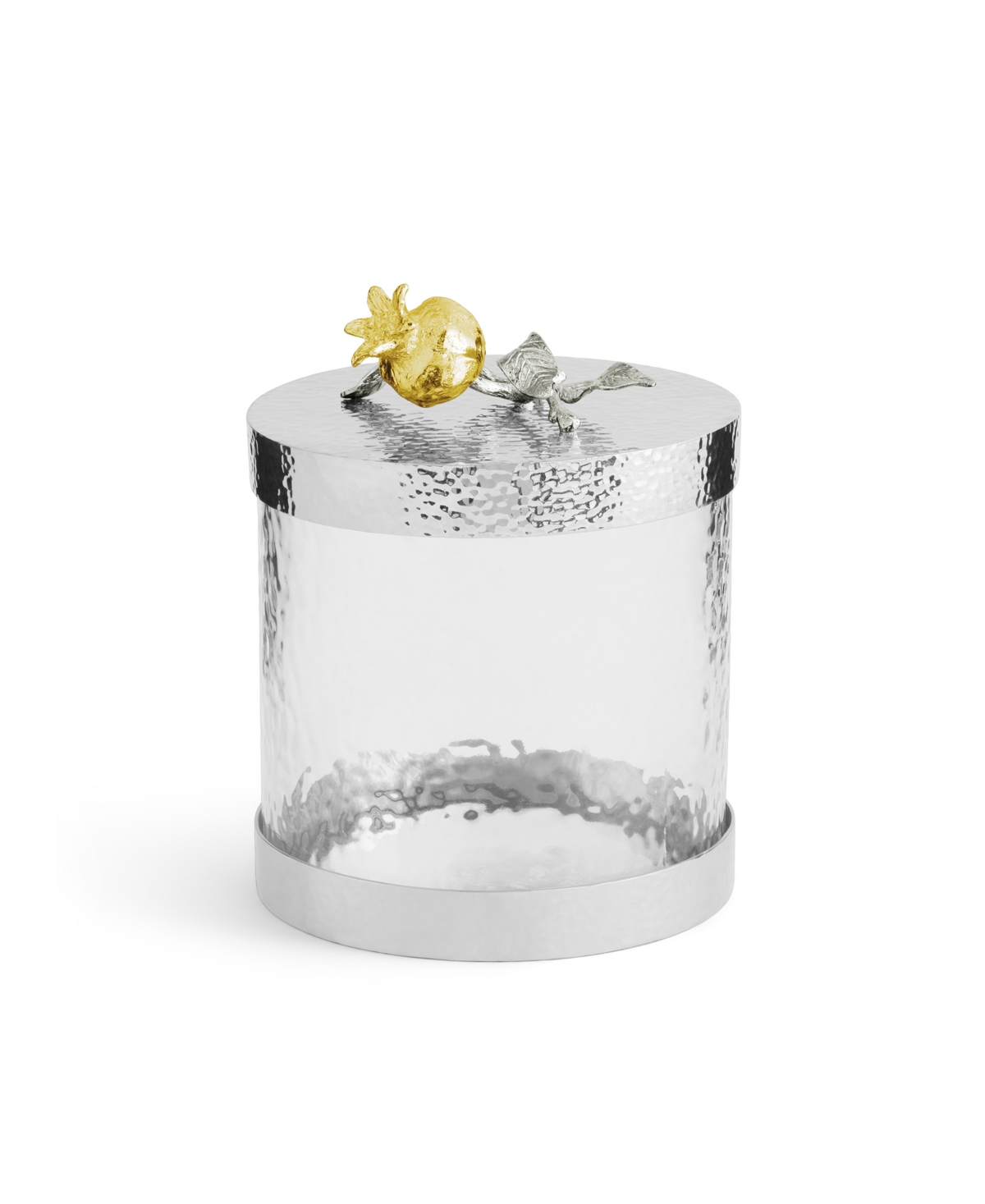 Michael Aram Pomegranate Silver And Gold Extra-small Canister In No Color