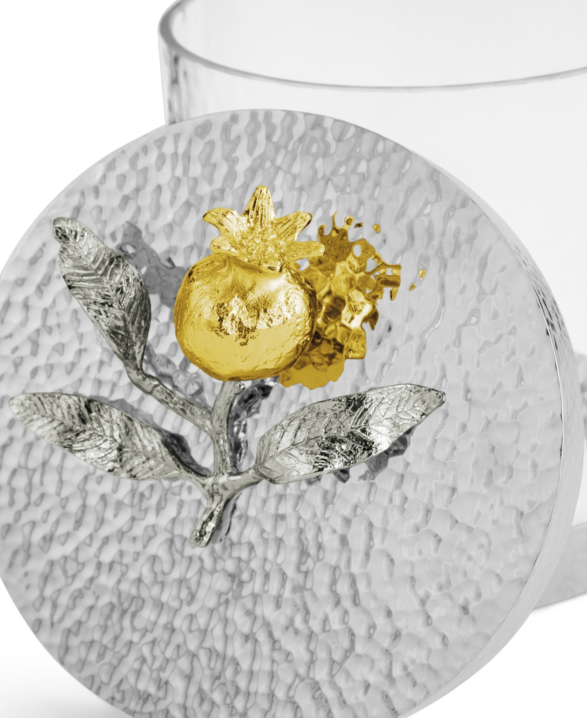Michael Aram Pomegranate Silver And Gold Extra-small Canister In No Color