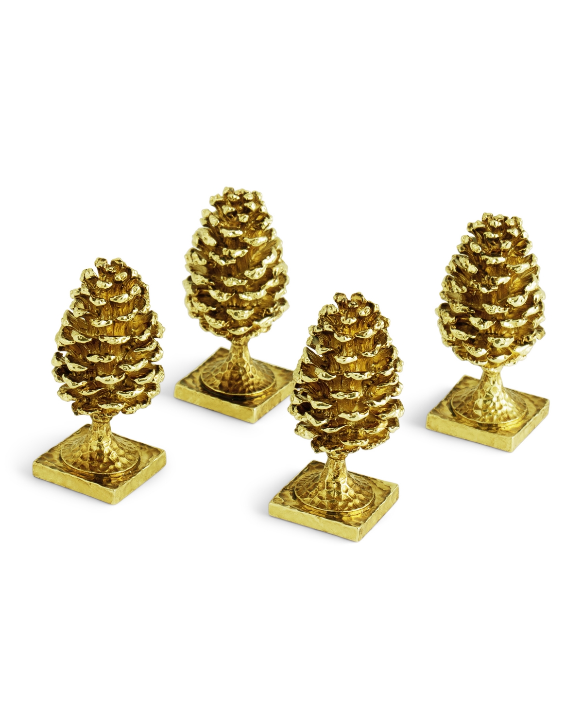 Michael Aram Pinecone Place Card Holder Set Of 4, 0.75" X 0.75" In No Color