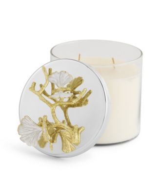 Butterfly Gingko Gold Candle
