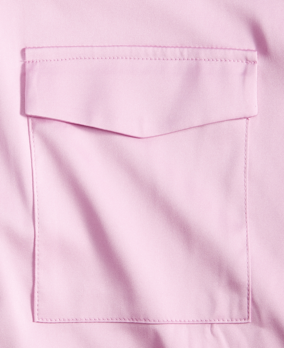 ON 34TH WOMEN'S BUTTON-FRONT LONG-SLEEVE SATIN UTILITY SHIRT, CREATED FOR MACY'S 