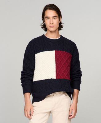 Oversized Sweatshirt Tommy Jeans Colourblock Stripe Crew Neck
