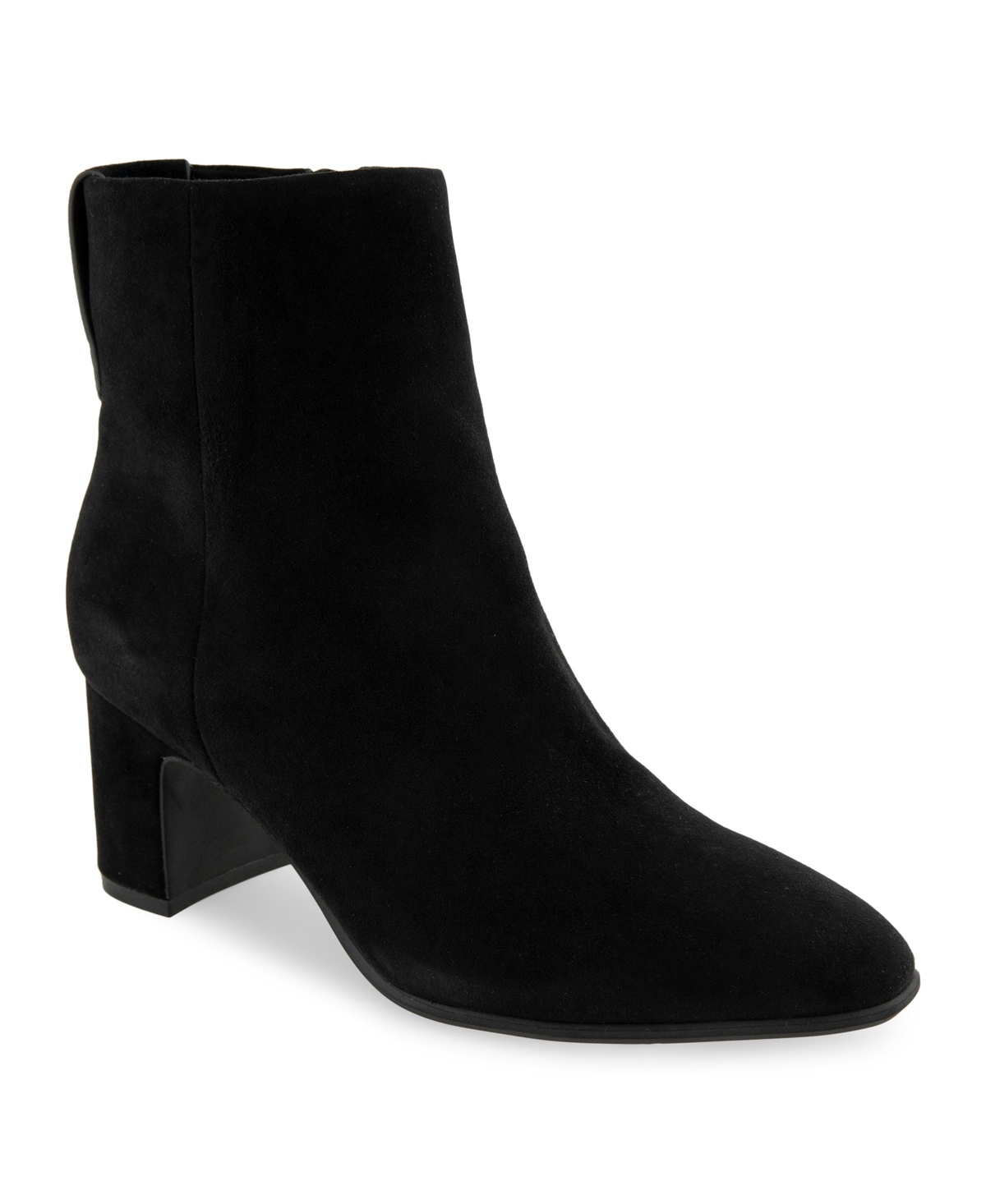 Aerosoles Women's Magnus Almond Toe Booties In Black