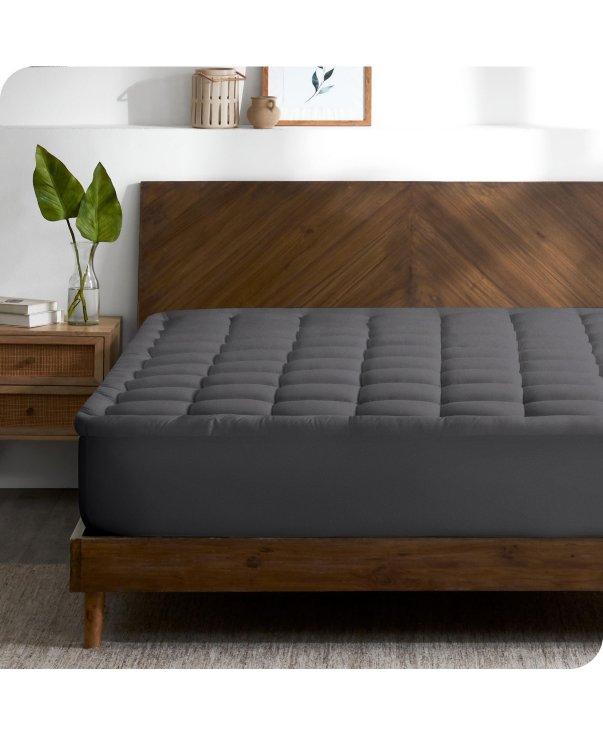 Bare Home Cotton Top Mattress Pad,