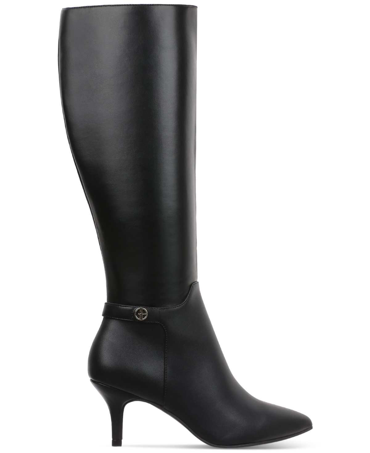 Giani Bernini Women's Crueellaa Memory Foam Knee High Dress Boots, Created For Macy's In Black