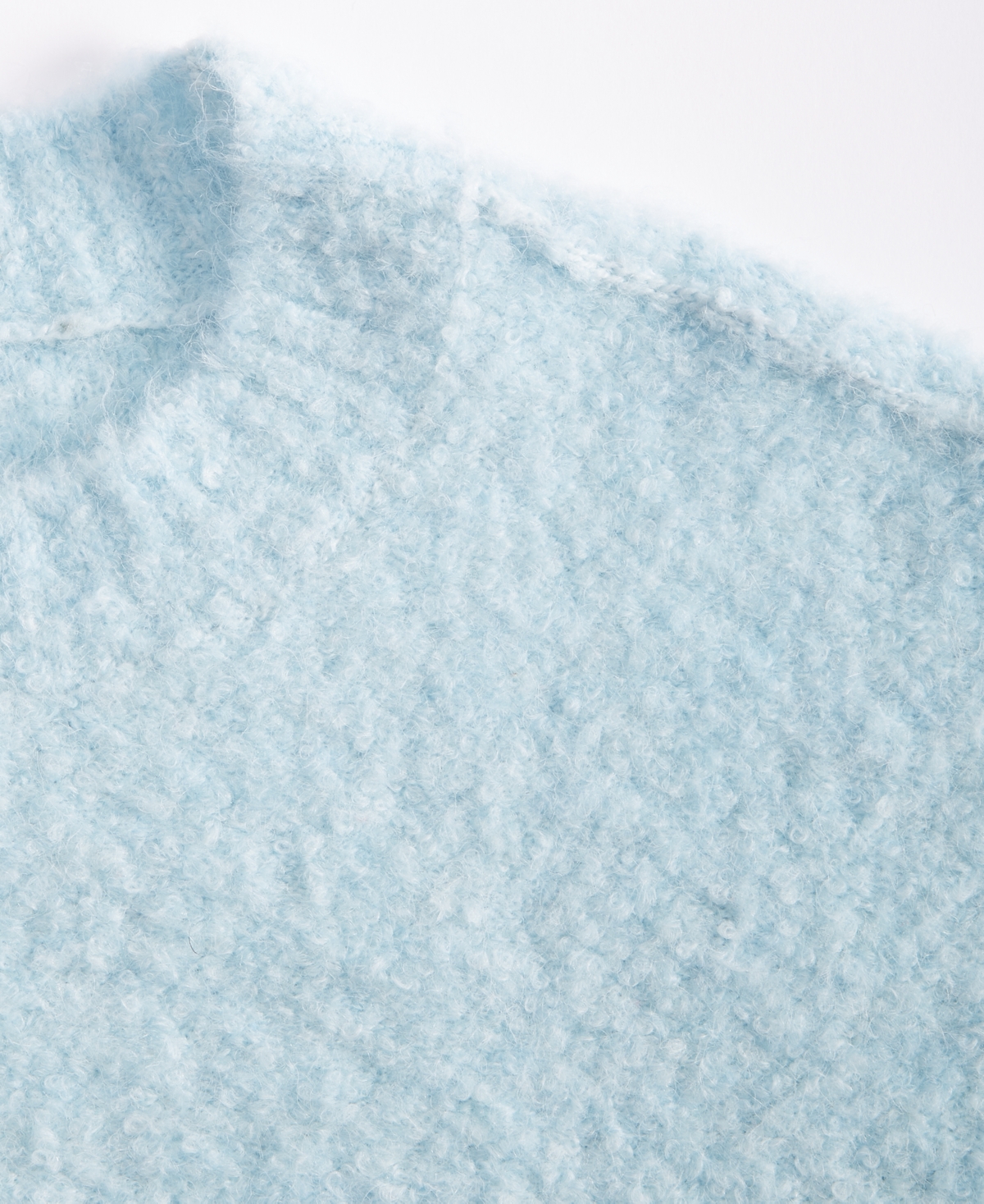 On 34th Women's Boucle Crewneck Pullover Sweater, Created For Macy's In Cool Blue