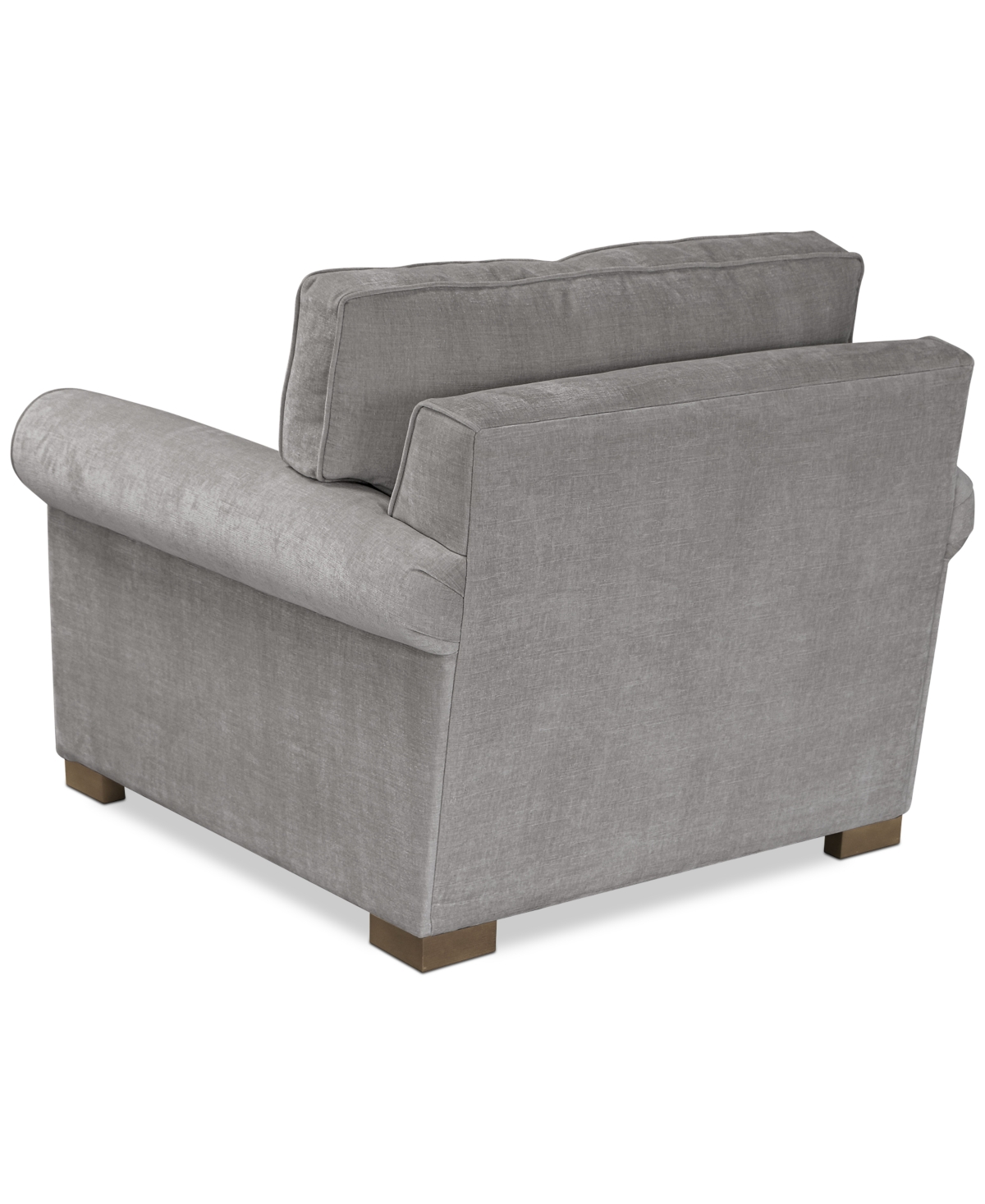 Macy's Marlyann Fabric Roll Arm Accent Chair, Exclusively At  In Otter