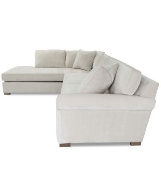 Marlyann 2-Pc. Fabric Roll Arm Sectional Sofa, Exclusively at Macy's