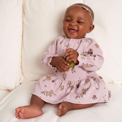 Baby Girls Long Sleeve Apples Dress