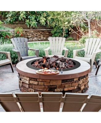 36 inch Round Steel Fire Pit Ring Line for Outdoor Backyard