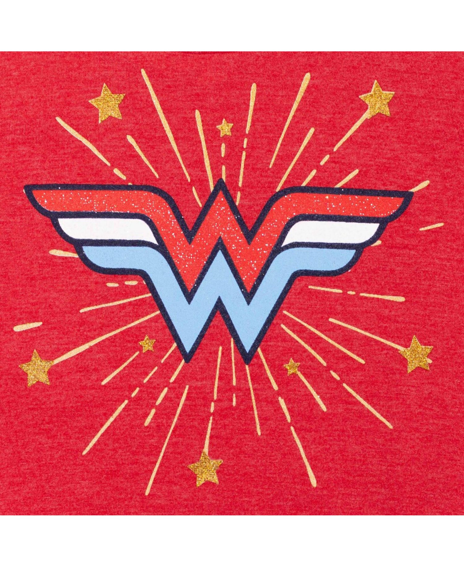 Little Girls Wonder Woman T-Shirt and Active Retro Dolphin Shorts Outfit Set