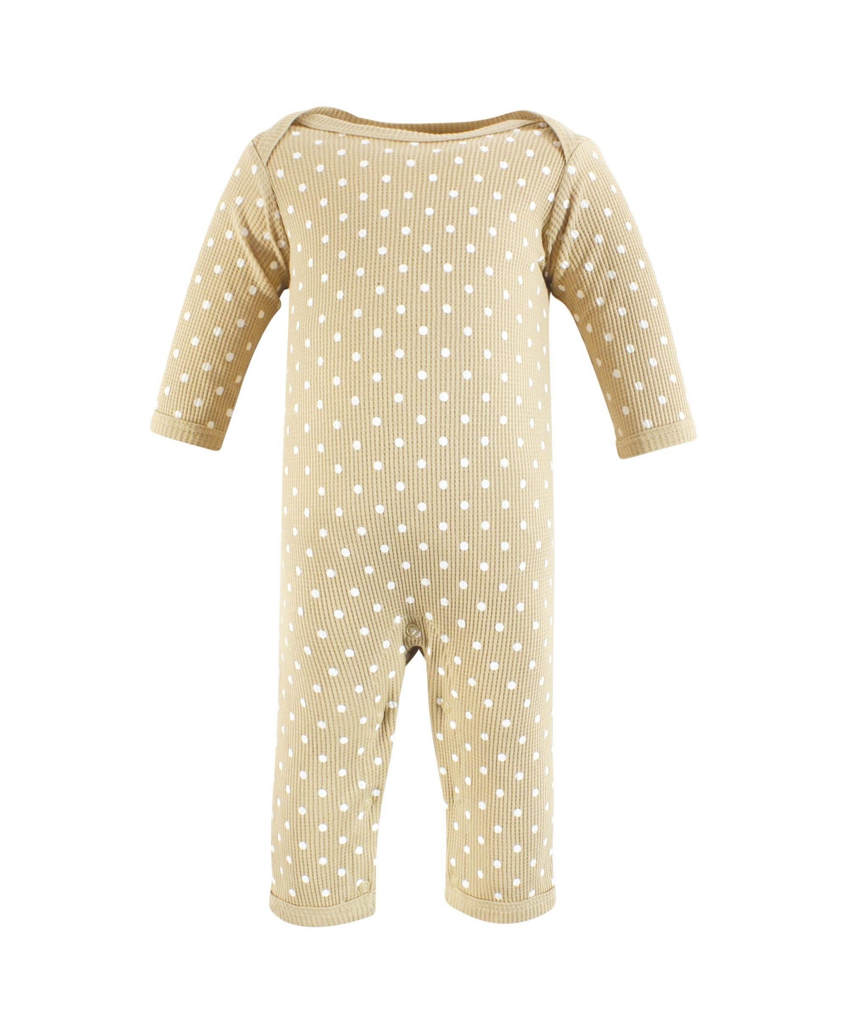 Hudson Baby Baby Girls Thermal Coveralls 2pk,- Acorn botanical
