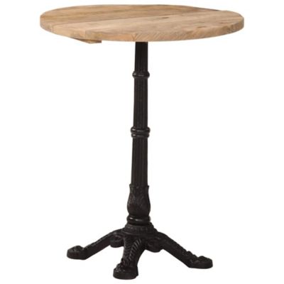 Bistro Table  23.6"x29.9" Rough Mango Wood