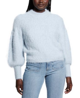 Maglione Cardigan GUESS Keyla Donna A Maniche Lunghe - Colore Cielo, Modello W4BR27Z3BH0