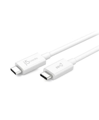 JUCX01 USB 3.1 Type-C to Type-C Coaxial Cable, 2ft