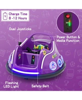 12V Electric Ride On Car with Remote Control and Flashing LED Lights