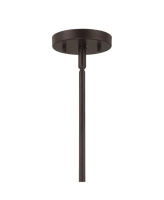 Milne Bronze Brown Gold Mini Pendant Lighting 8" Wide Modern Clear Crystal Rods Fixture for Dining Room House Bedroom Kitchen Island Hallway High Ceilings