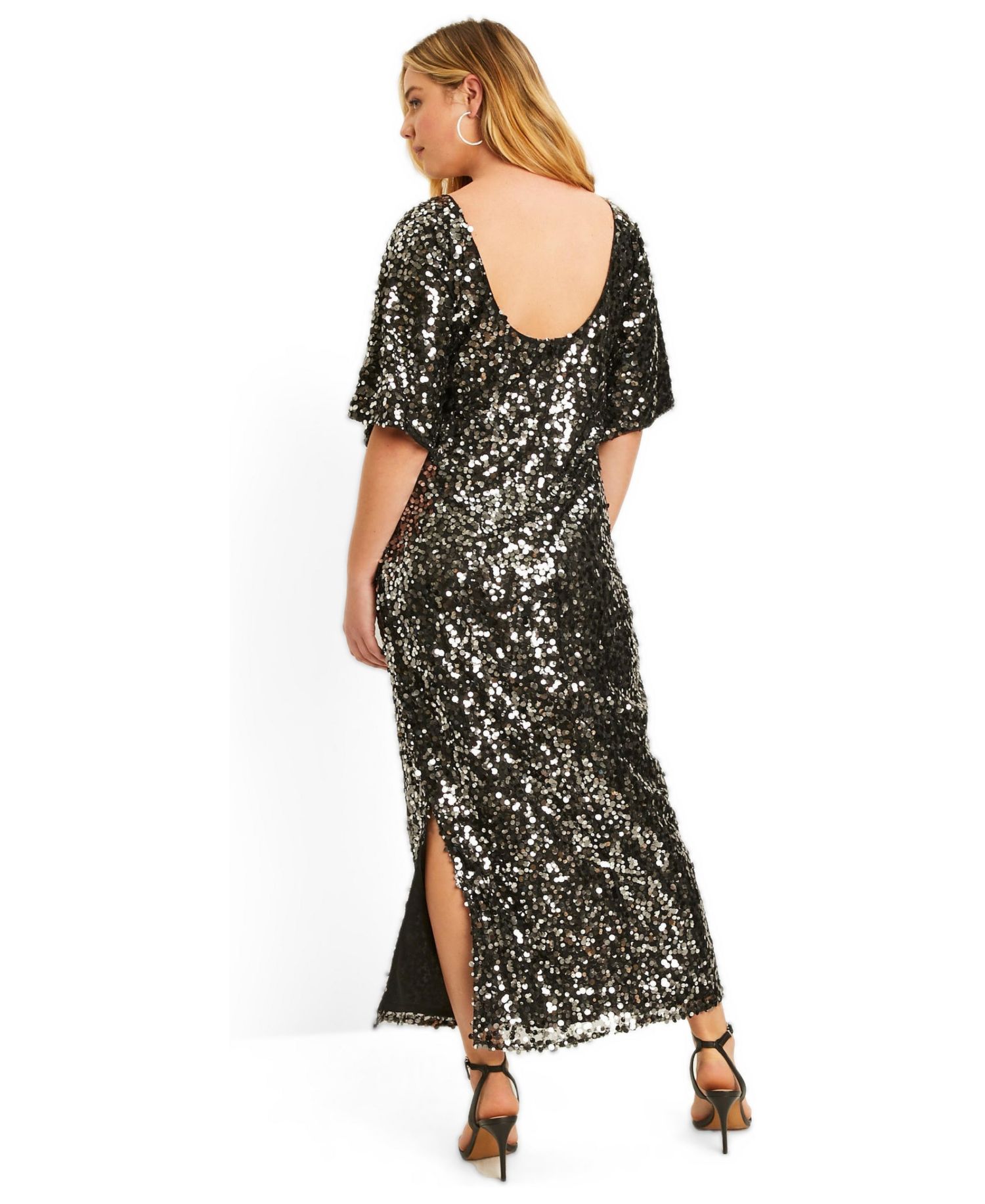Women's June and Vie Sequin Midi Dress