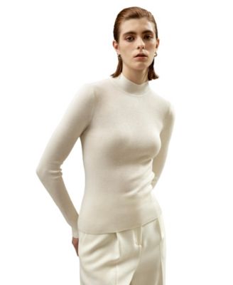 Women's Essential Cashmere Blend Sweater Top